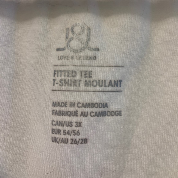 White t-shirt V neck - Picture 3 of 3